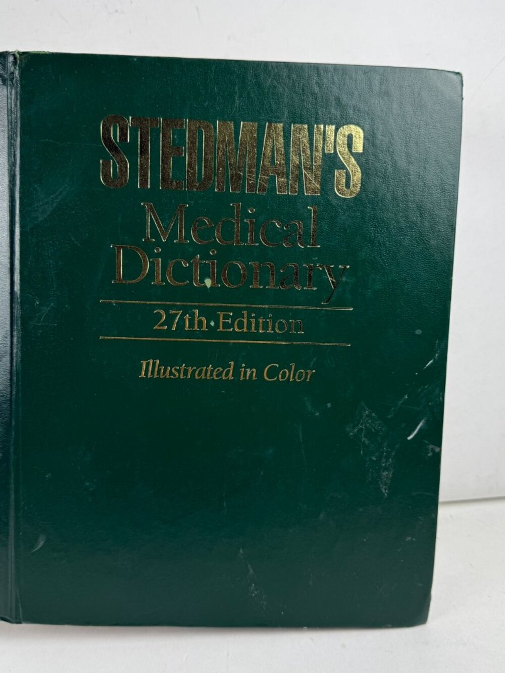 Stedmans Medical Dictionary 27th Ed Hardcover ISBN 9780683400076 Spine Tear